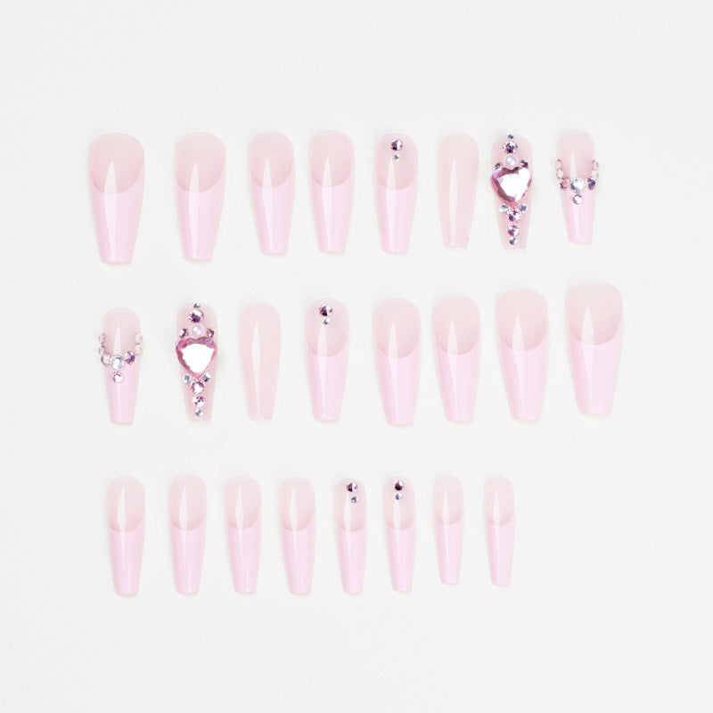Glamorous nail extensions with glitter embellishments Bowlift