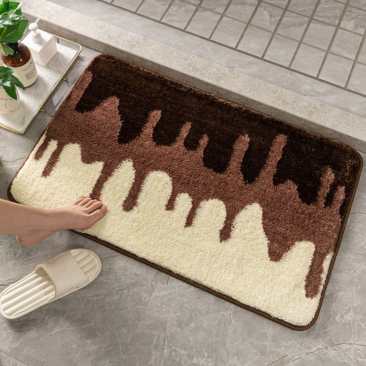 Plush Textured Bath Mat Bowlift