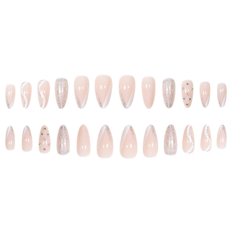 Glamorous Glittered Stiletto Nail Art Bowlift