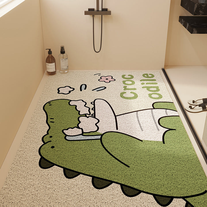 Playful Animal Themed Memory Foam Mat Bowlift