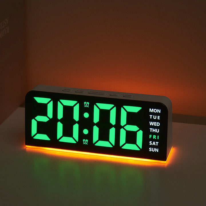 Digital LED alarm clock with color change Bowlift