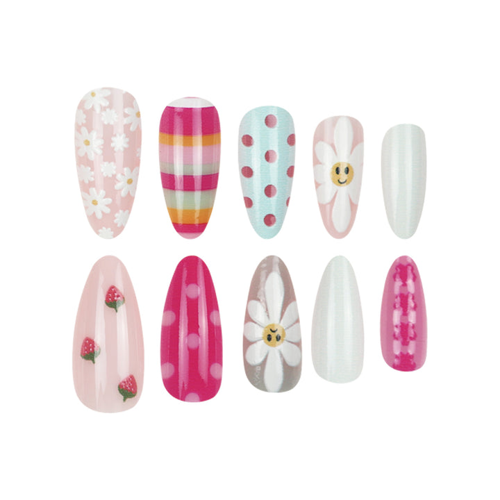 Creative Themed Press-On Nail Art Set Bowlift