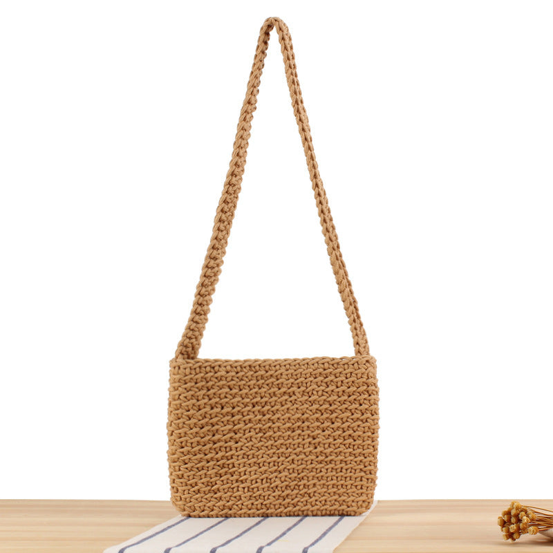 Handbag Made of High-Quality Macrame with Stylish Shoulder Strap Bowlift