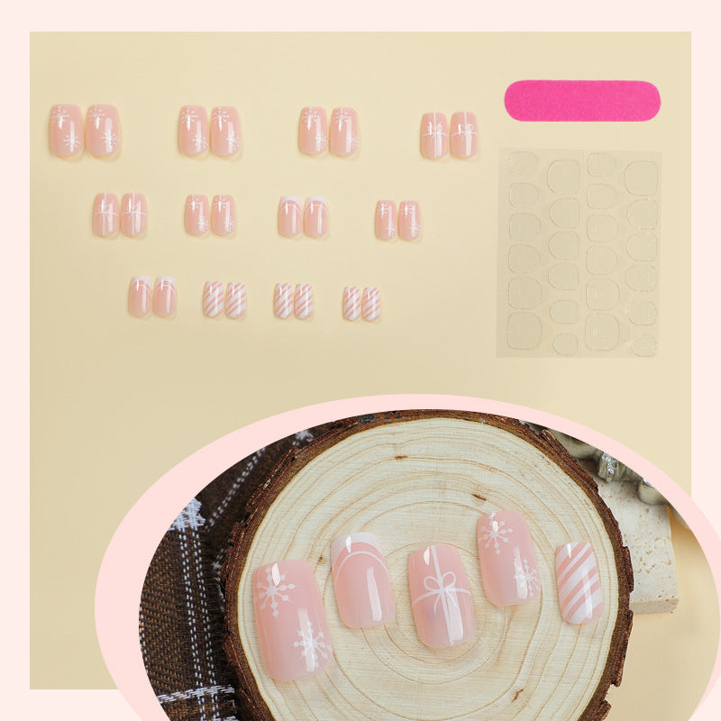 Elegant Decorative Press-On Nail Set Bowlift 1788495540