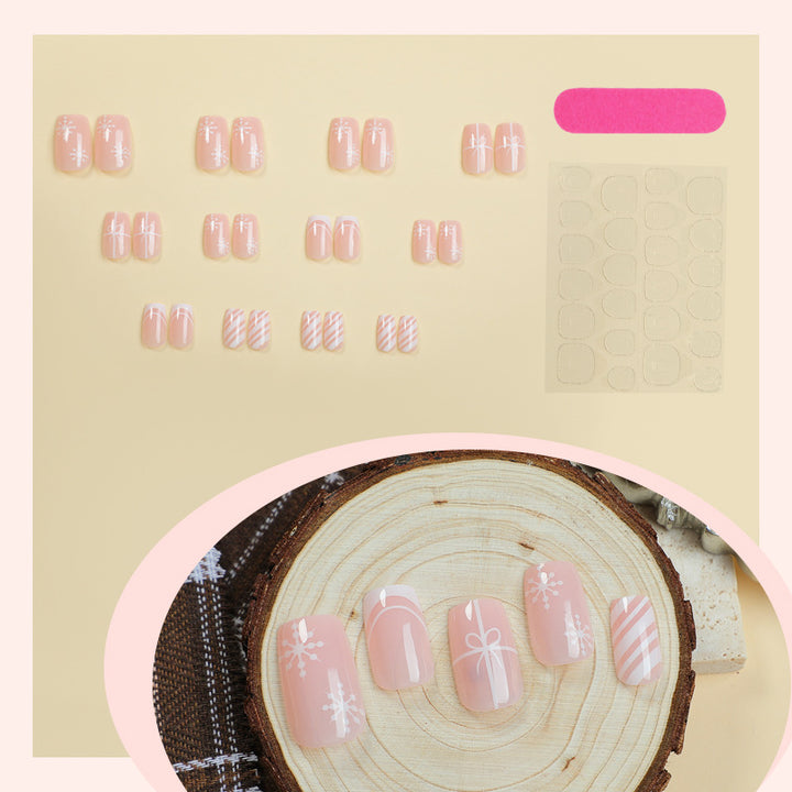 Elegant Decorative Press-On Nail Set Bowlift 1788495540