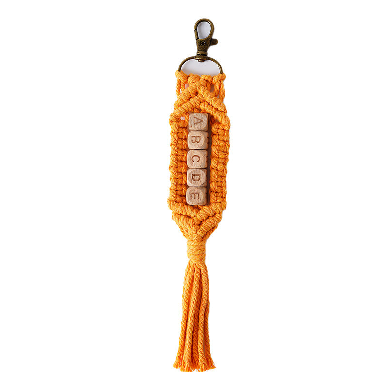 Personalized Macrame Keychain Holder Bowlift