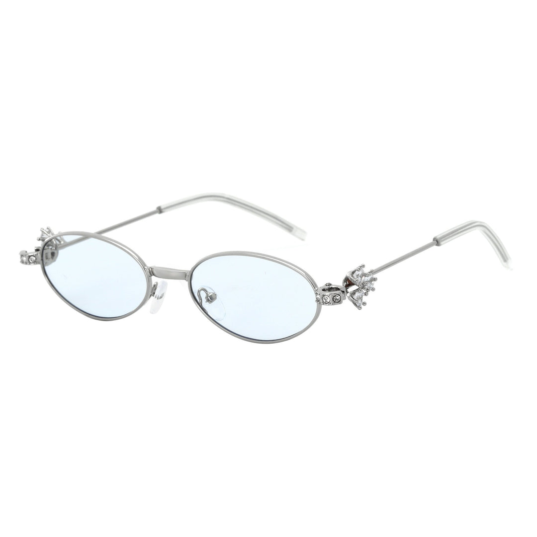 Women's Designer Sunglasses with elegant, mirrored frame and stylish embellishments Bowlift