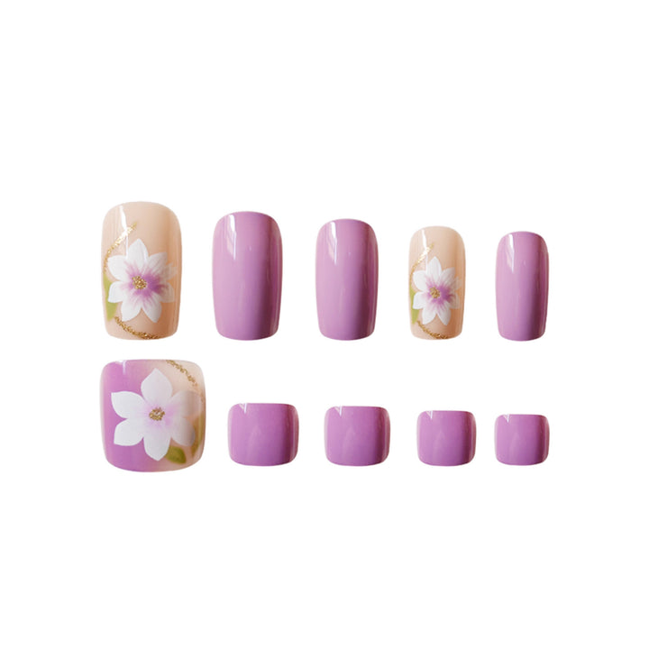 Premium Floral Design Pedicure Set Bowlift