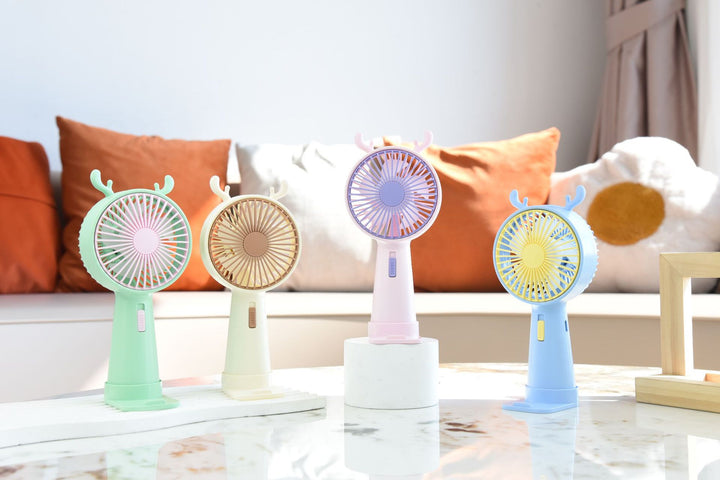 Creative Rabbit Ears Handheld Fan Bowlift