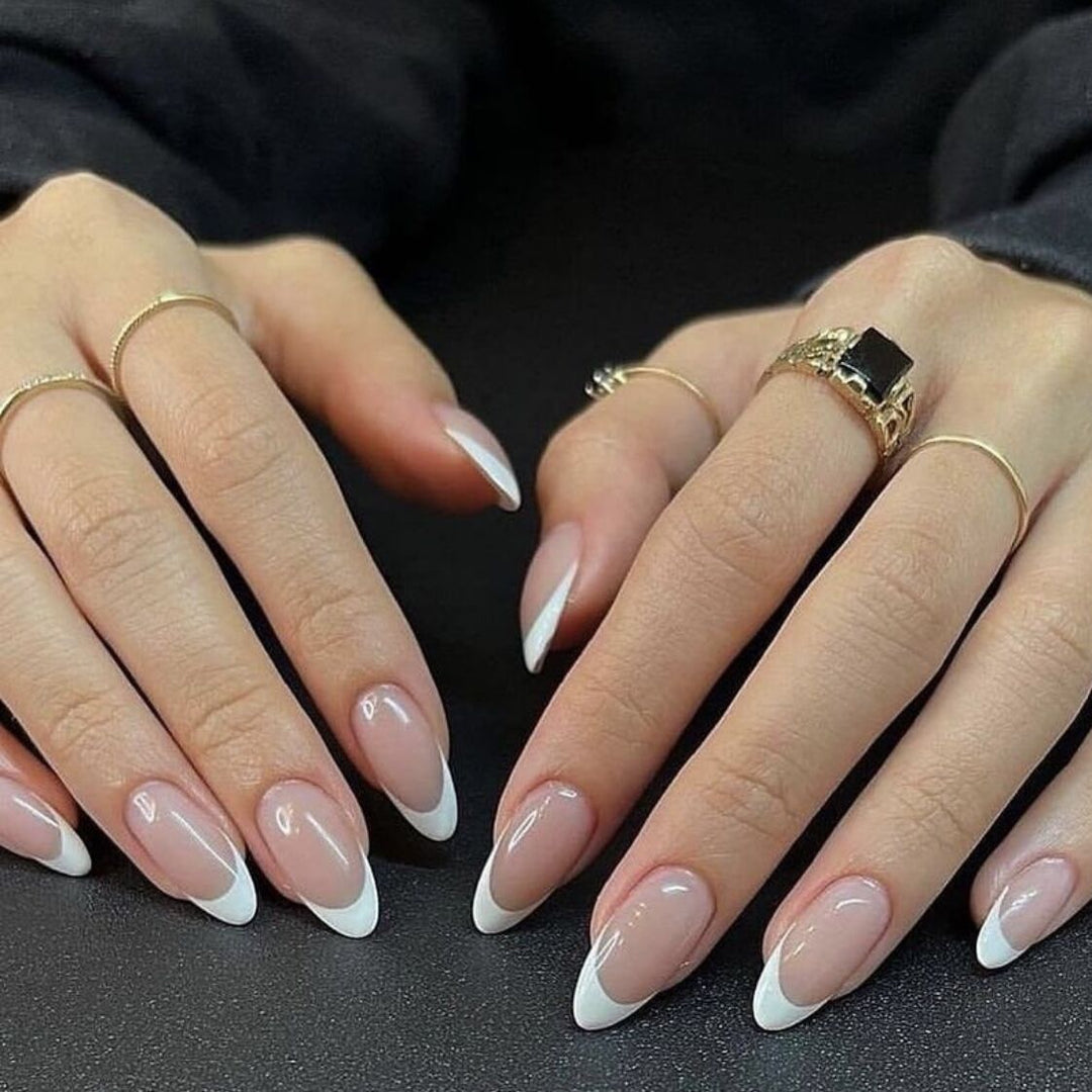 Elegant French Tip Press-On Nails Bowlift 1787224920