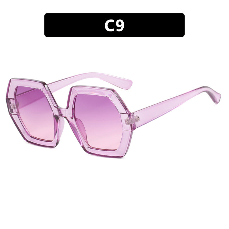 Women innovative hexagonal sunglasses Bowlift