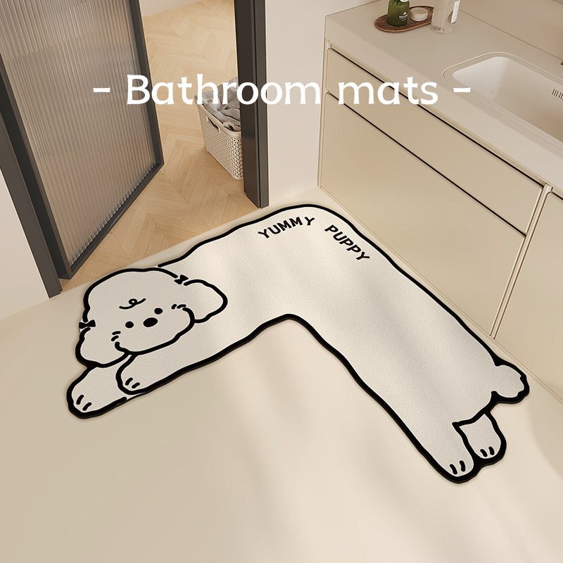 Cute Animal-Themed Bath Mat Bowlift