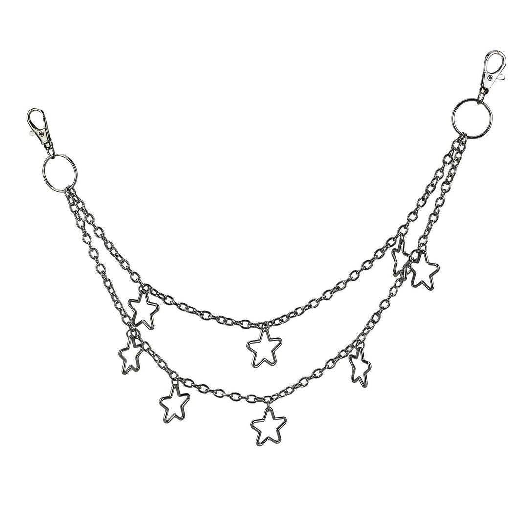 Chic Layered Star Chain Belt Bowlift