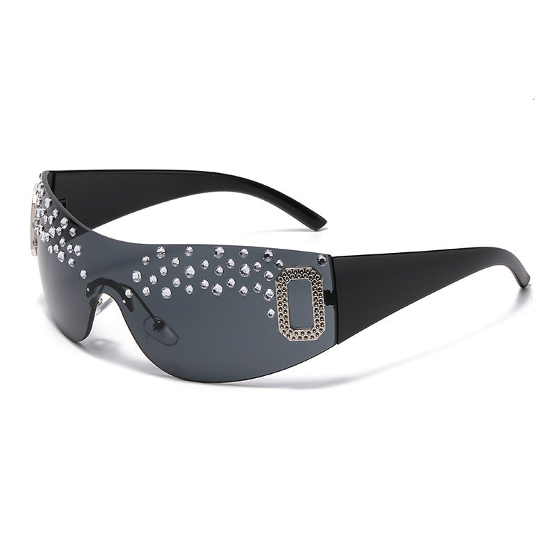 Women's Glamorous Sunglasses with Glitter Accents Bowlift