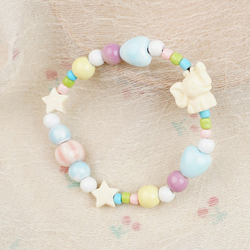 Heart-Shaped Beaded Bracelet Bowlift
