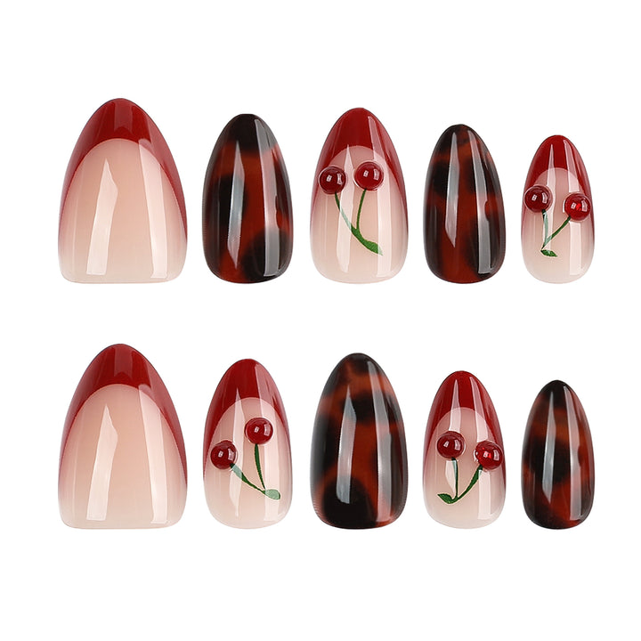 Creative Nail Art in Cherries Design Bowlift