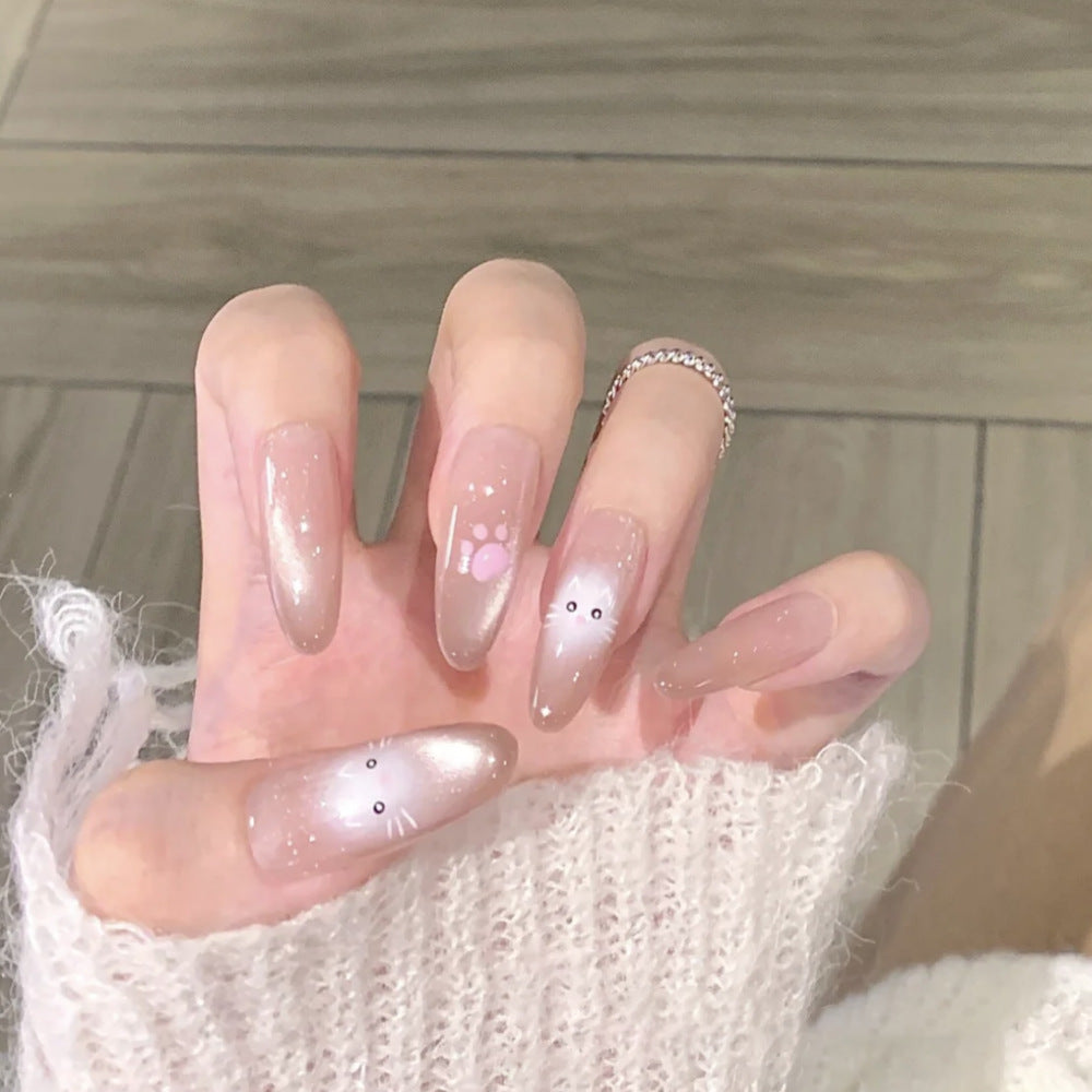 Creative Cartoon-Themed Press-On Nails Bowlift