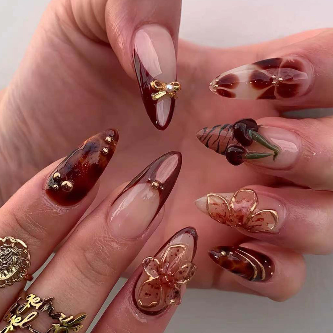 Decorative 3D Nail Art Extensions Bowlift