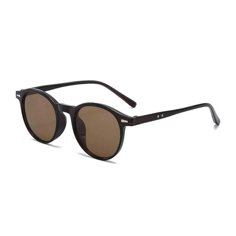 Stylish Round Frame Sunglasses Bowlift