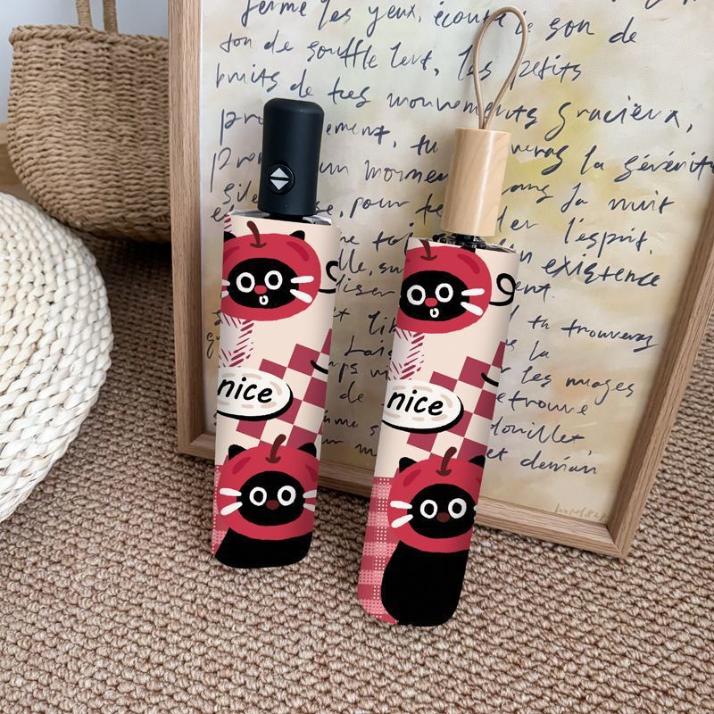 Ladies Foldable Umbrella with Cute Animal Motifs Bowlift