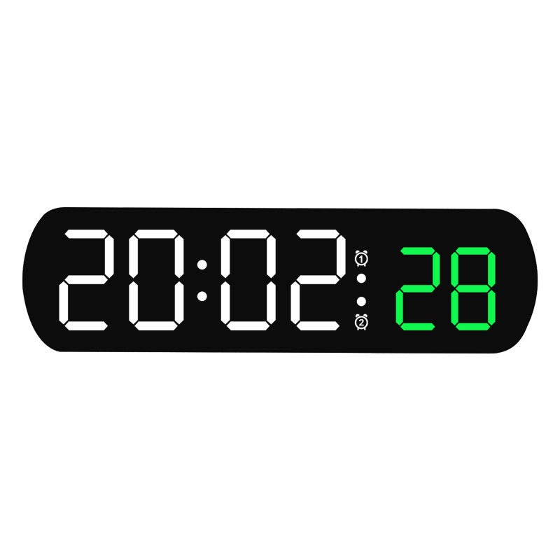 Digital radio alarm clock with multicolored LED display Bowlift