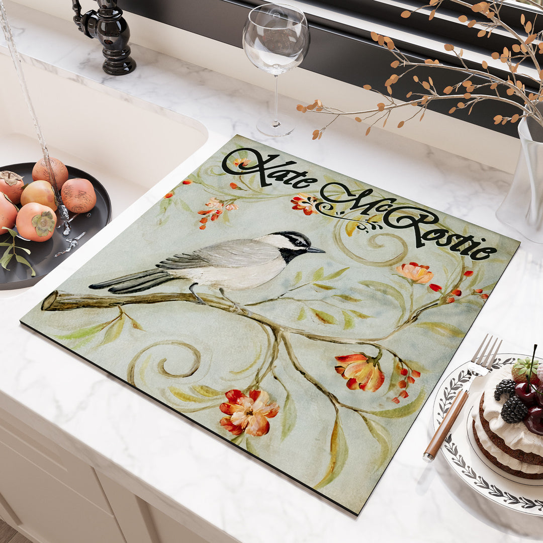 Floral Design Kitchen Surface Protector Bowlift