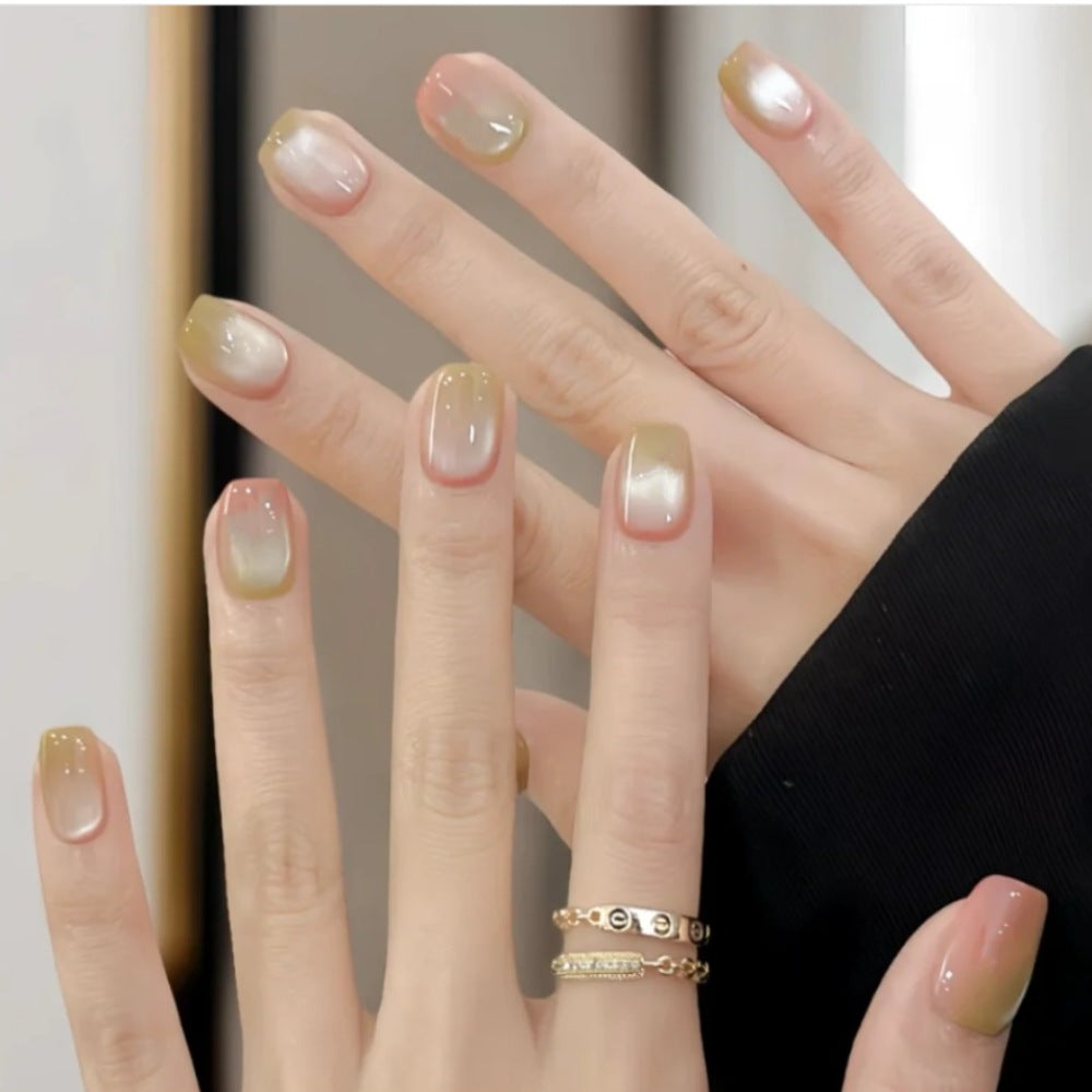 Ombre Gel Press-On Nails Bowlift