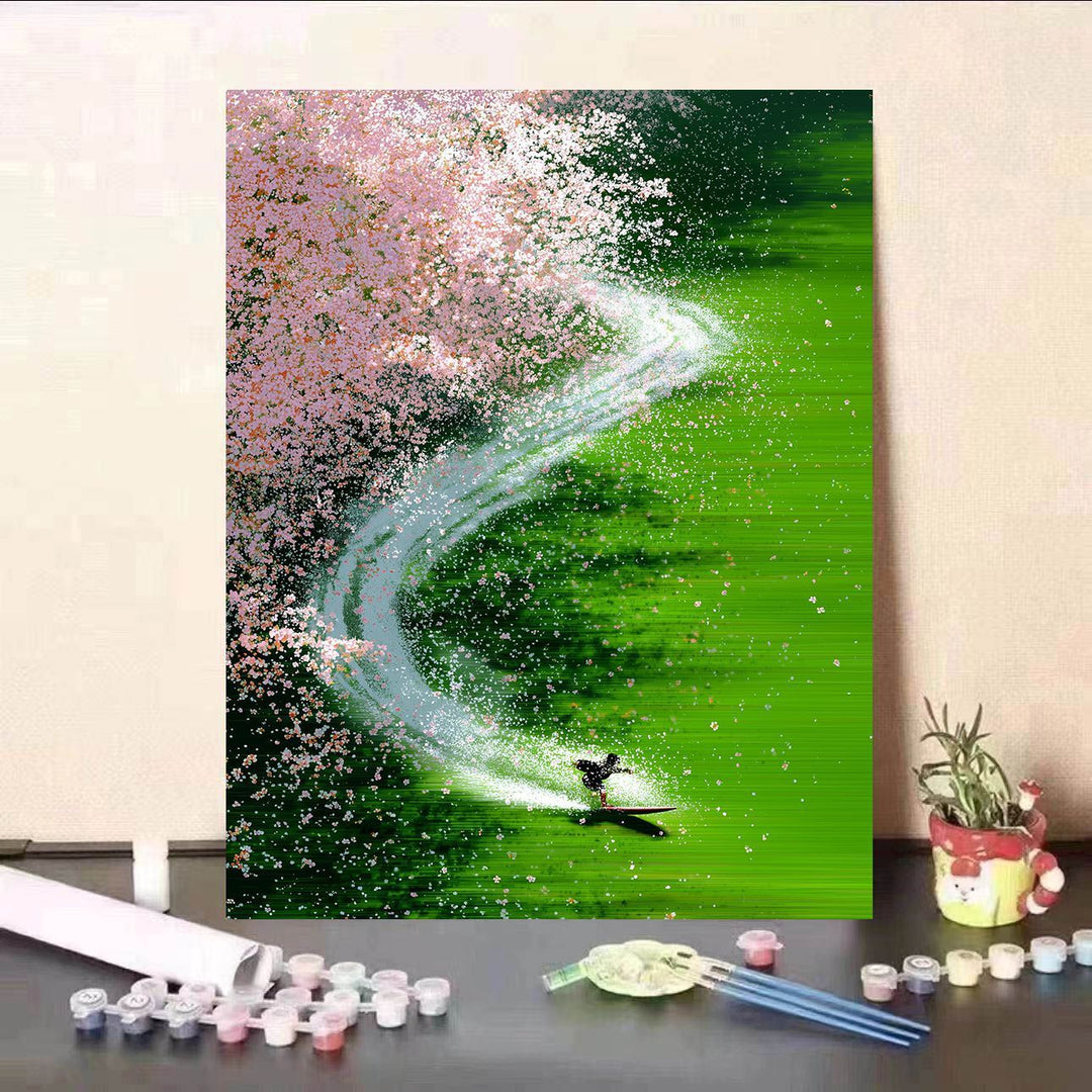 Dynamic Wave Art Canvas Print Bowlift