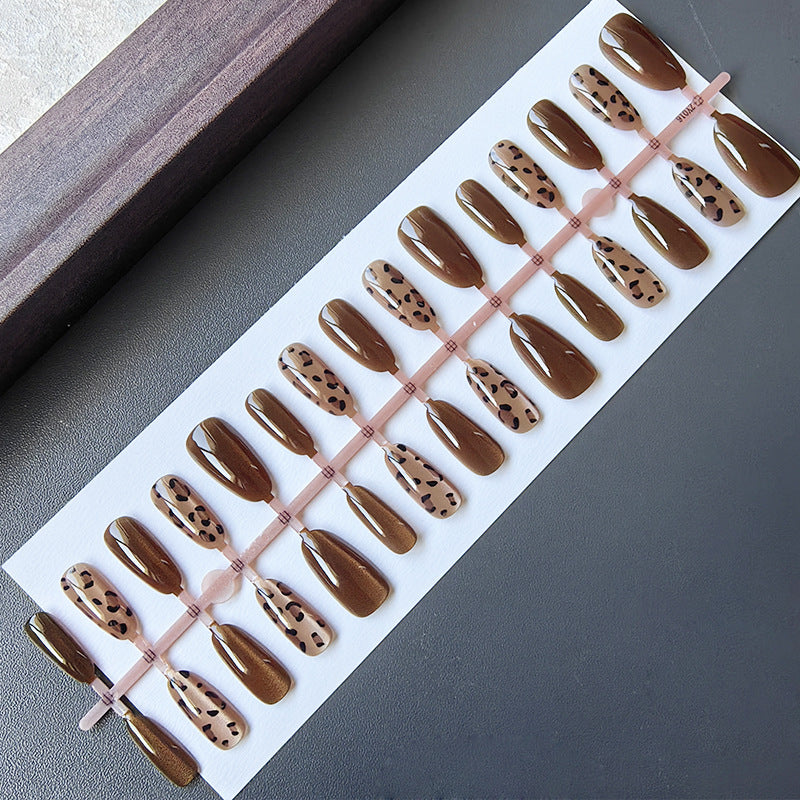 Acrylic Nails in Modern Leo Design Bowlift
