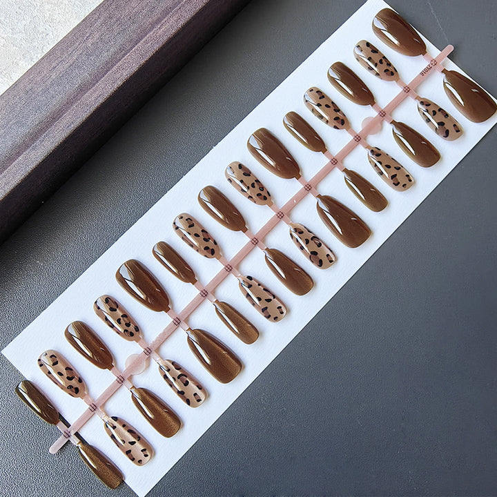 Acrylic Nails in Modern Leo Design Bowlift