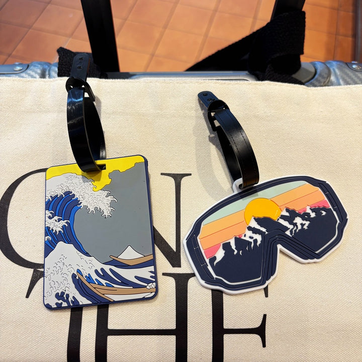 Mountain View Ski Goggles Luggage Tag Bowlift
