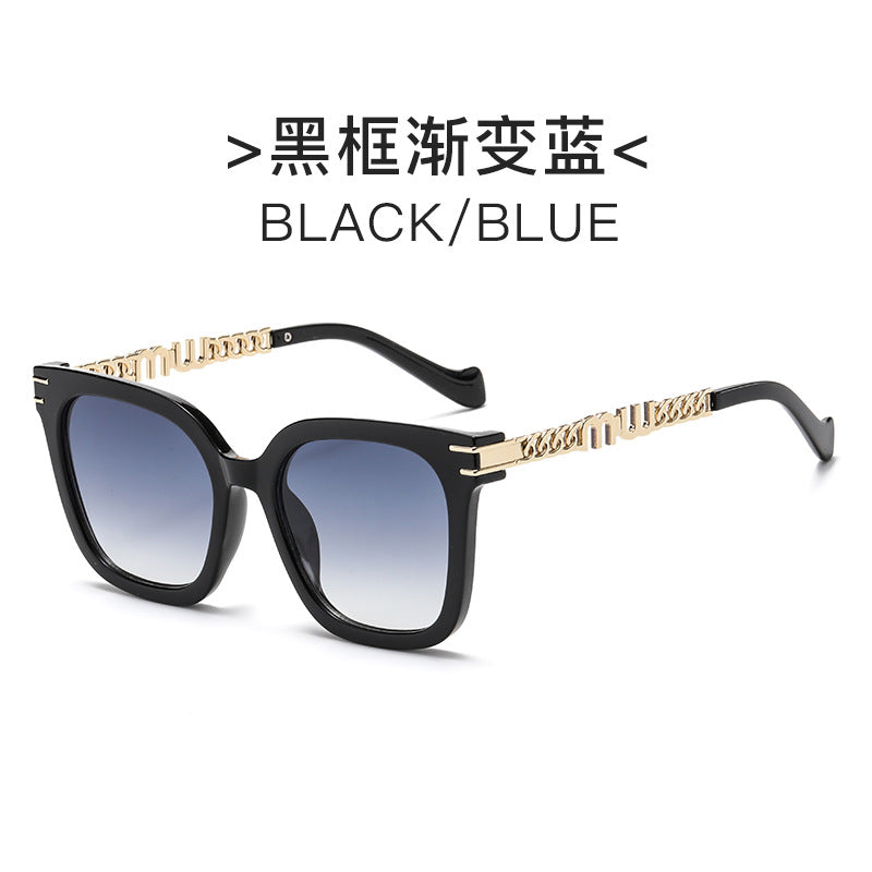 Ladies Designer Sunglasses with Elegant Metal Frame and Mirrored Lenses Bowlift