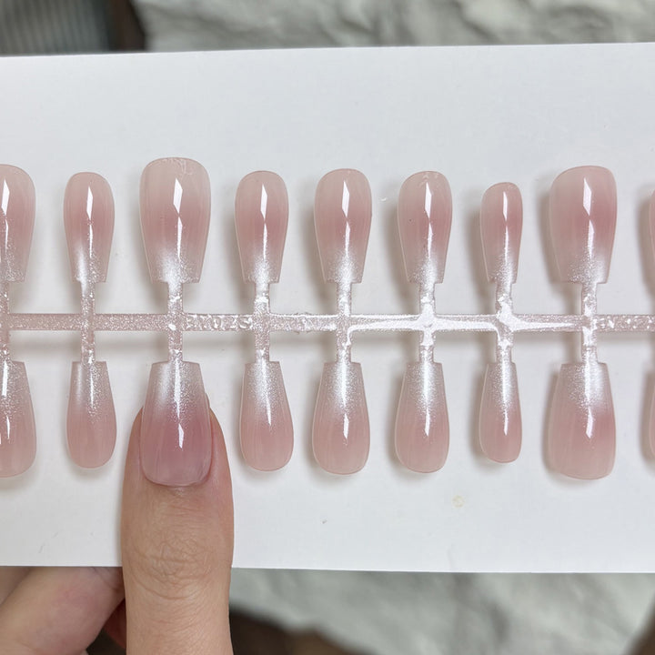 Natural Glossy Press-On Nail Tips Bowlift