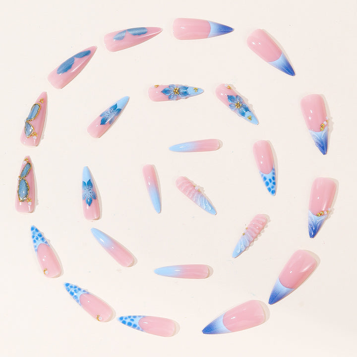Ocean-Inspired Articulated Nail Set Bowlift