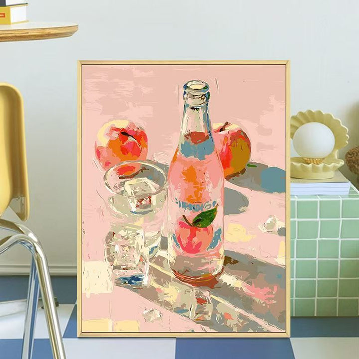 Retro-Inspired Beverage Bottle Canvas Art Bowlift