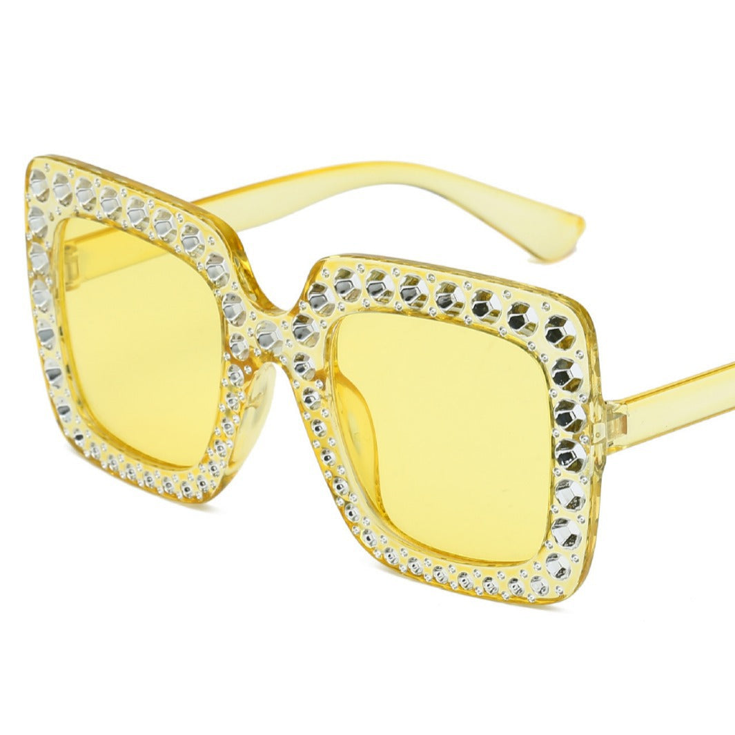 Oversized Decorative Frame Sunglasses Bowlift