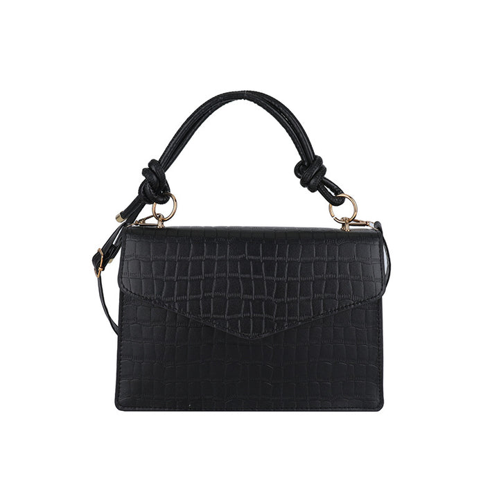 Crocodile-Embossed Handcrafted Crossbody Bag Bowlift