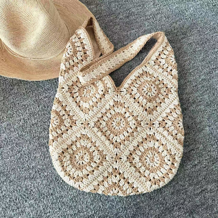 Fashionable crochet shoulder bag Bowlift