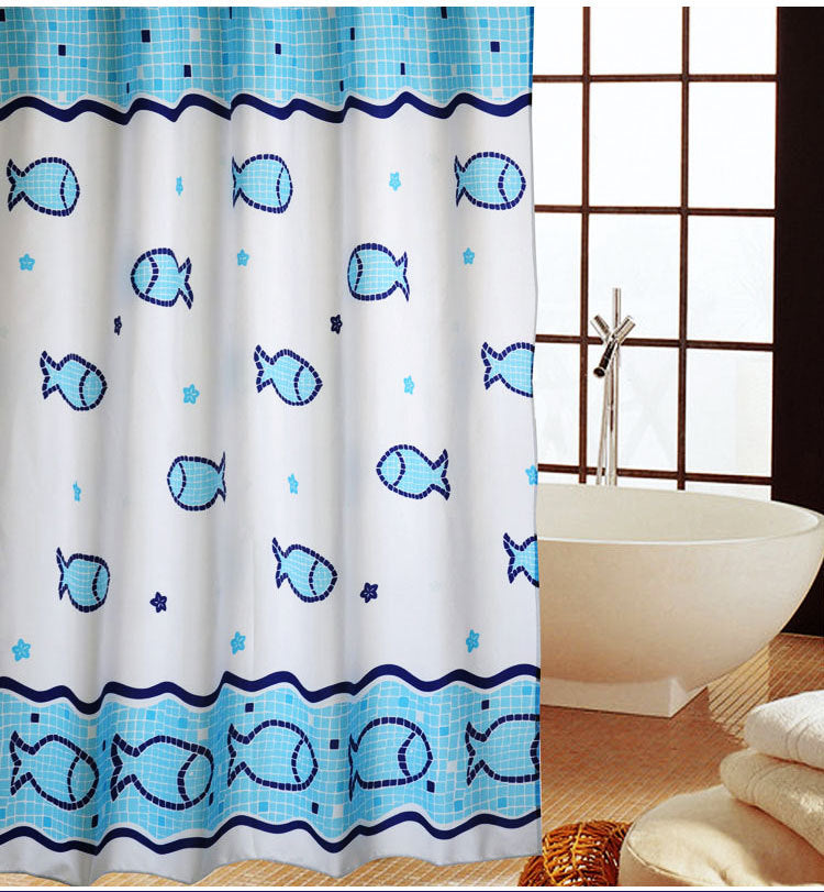 Decorative Shower Curtain Bowlift