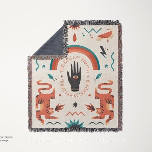 Artistic Decorative Throw Blanket