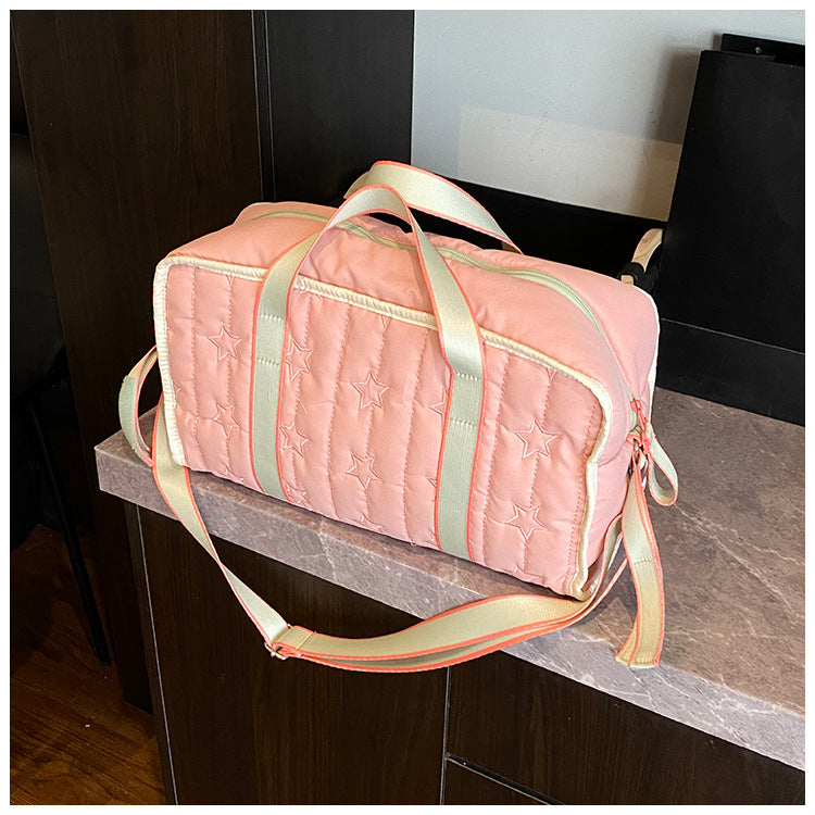 Stylish Quilted Duffel Bag Bowlift