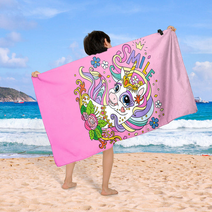 Beach blanket with colorful cupcake design Bowlift