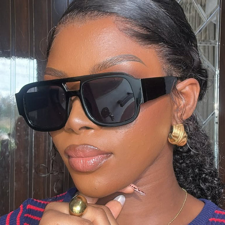 Ladies modern sunglasses in elegant rectangular design Bowlift