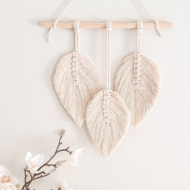 Decorative Leaf Macrame Wall Hanging Bowlift