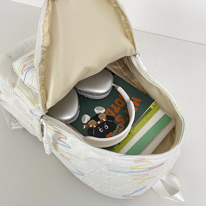 Backpack with Colorful Geometric Design Bowlift