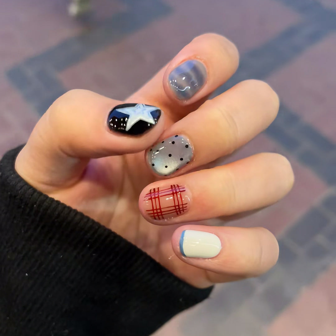 Artistic Press-On Nail Designs Bowlift