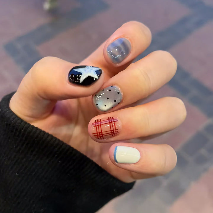 Artistic Press-On Nail Designs Bowlift