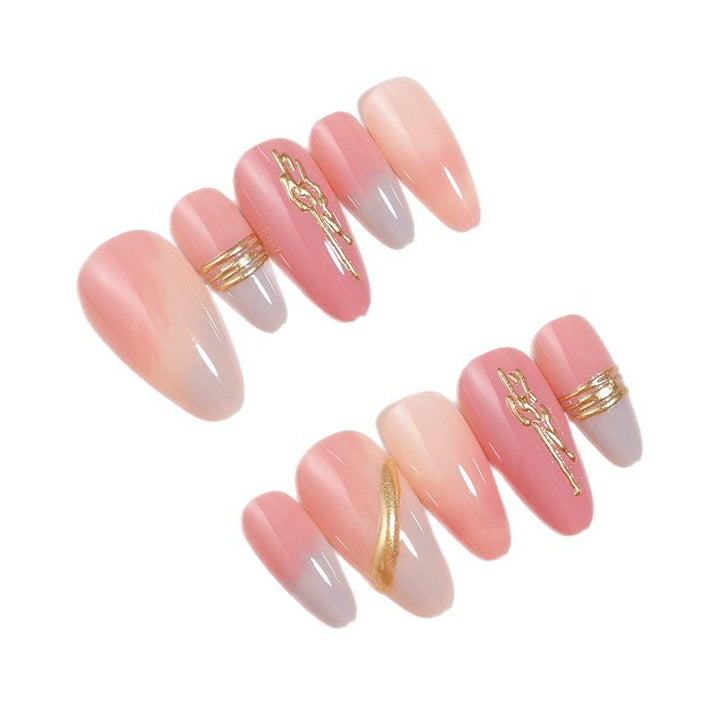 Elegant Gradient Press-On Nails Bowlift