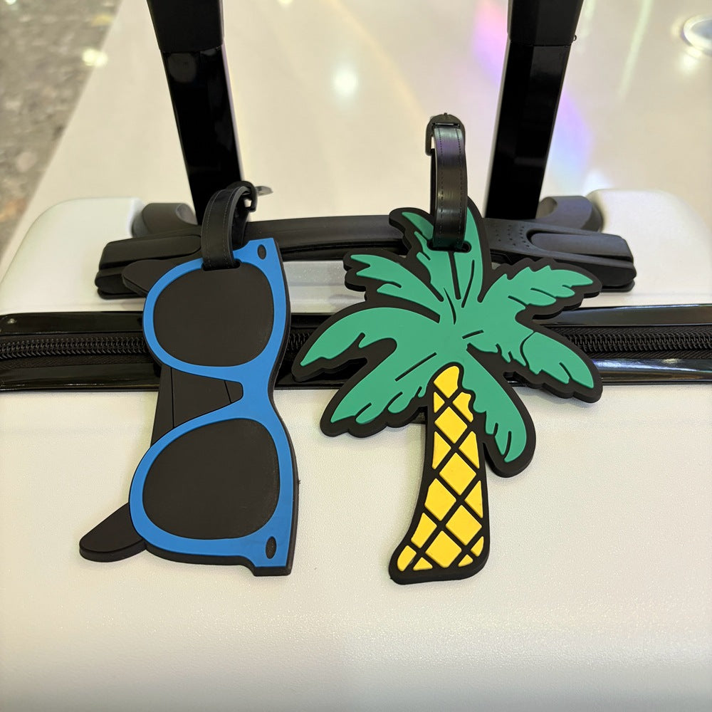 Tropical Palm Tree Luggage Tag Bowlift