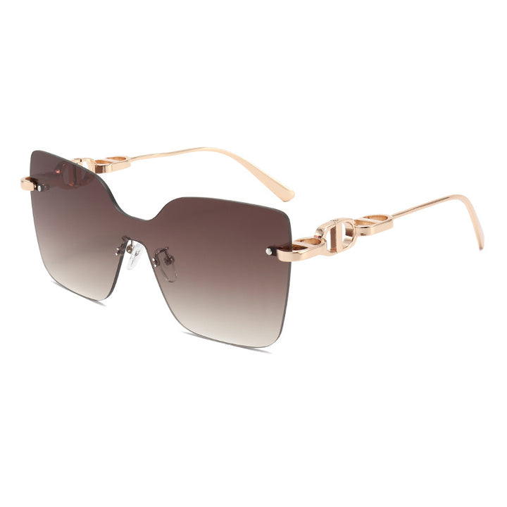 Ladies elegant oversized sunglasses with fashionable frame and UV protection Bowlift